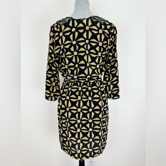 Plenty by Tracy Reese Silk Beaded Geometric Print dress - Picture 5 of 10